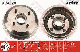 TRW DB4028 - TAMBOR DE FRENO