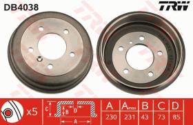 TRW DB4038 - TAMBOR DE FRENO