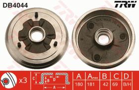 TRW DB4044 - TAMBOR DE FRENO