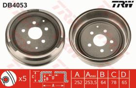 TRW DB4053 - TAMBOR DE FRENO