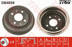 TRW DB4058 - TAMBOR DE FRENO