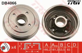 TRW DB4066 - TAMBOR DE FRENO