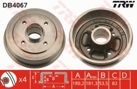 TRW DB4067 - TAMBOR DE FRENO