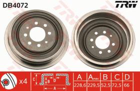 TRW DB4072 - TAMBOR DE FRENO