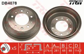 TRW DB4078 - TAMBOR DE FRENO