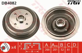 TRW DB4082 - TAMBOR DE FRENO