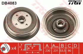 TRW DB4083 - TAMBOR DE FRENO