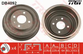 TRW DB4092 - TAMBOR DE FRENO