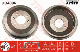 TRW DB4096 - TAMBOR DE FRENO