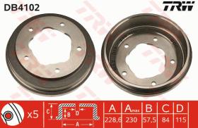 TRW DB4102 - TAMBOR DE FRENO