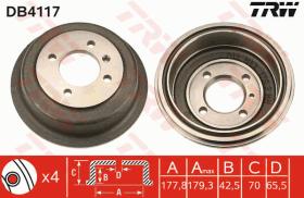 TRW DB4117 - TAMBOR DE FRENO