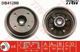 TRW DB4128B - TAMBOR DE FRENO CON RODAMIENTO