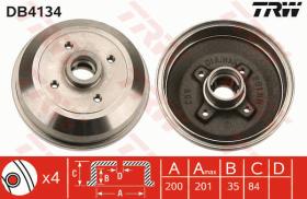 TRW DB4134 - TAMBOR DE FRENO