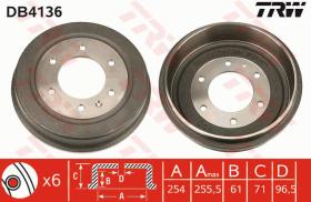 TRW DB4136 - TAMBOR DE FRENO