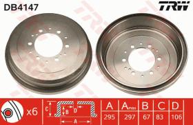 TRW DB4147 - TAMBOR DE FRENO