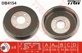 TRW DB4154 - TAMBOR DE FRENO