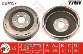 TRW DB4157 - TAMBOR DE FRENO