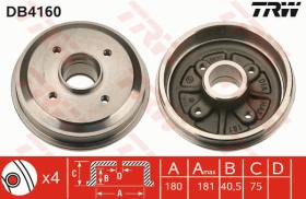 TRW DB4160 - TAMBOR DE FRENO