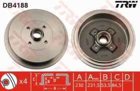 TRW DB4188 - TAMBOR DE FRENO