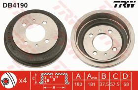 TRW DB4190 - TAMBOR DE FRENO