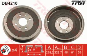 TRW DB4210 - TAMBOR DE FRENO