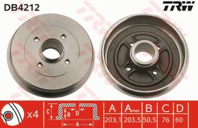 TRW DB4212 - TAMBOR DE FRENO