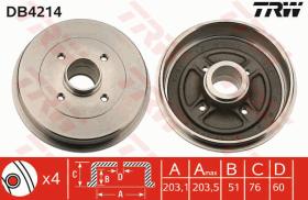 TRW DB4214 - TAMBOR DE FRENO