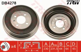 TRW DB4278 - TAMBOR DE FRENO