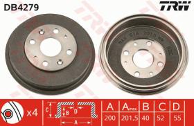 TRW DB4279 - TAMBOR DE FRENO