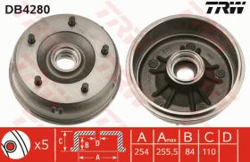 TRW DB4280 - TAMBOR DE FRENO