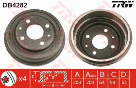 TRW DB4282 - TAMBOR DE FRENO