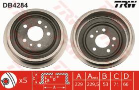 TRW DB4284 - TAMBOR DE FRENO