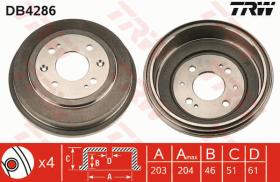 TRW DB4286 - TAMBOR DE FRENO