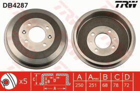 TRW DB4287 - TAMBOR DE FRENO