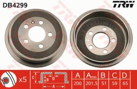 TRW DB4299 - TAMBOR DE FRENO