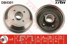 TRW DB4301 - TAMBOR DE FRENO