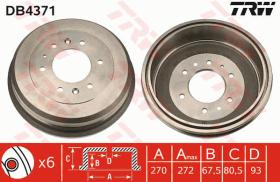 TRW DB4371 - TAMBOR DE FRENO