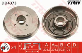 TRW DB4373 - TAMBOR FRENO