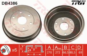 TRW DB4386 - TAMBOR DE FRENO