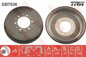 TRW DB7036 - TAMBOR DE FRENO