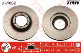 TRW DF1002 - JGO DISCOS DE FRENO