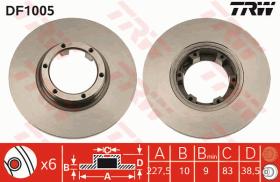 TRW DF1005 - JGO DISCOS DE FRENO