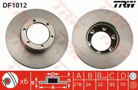 TRW DF1012 - JGO DISCOS DE FRENO