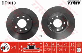 TRW DF1013 - JGO DISCOS DE FRENO