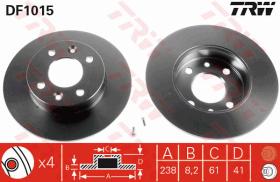 TRW DF1015 - JGO DISCOS DE FRENO