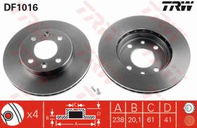 TRW DF1016 - JGO DISCOS DE FRENO