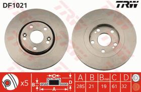 TRW DF1021 - JGO DISCOS FRENO