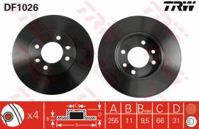 TRW DF1026 - JGO DISCOS DE FRENO