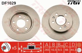 TRW DF1029 - JGO DISCOS DE FRENO