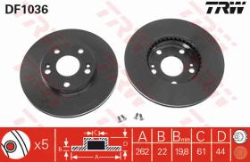 TRW DF1036 - JGO DISCOS DE FRENO